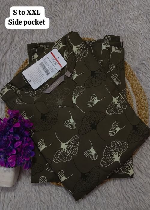 Floral Printed Cotton Kurta Pant Set - Image 2