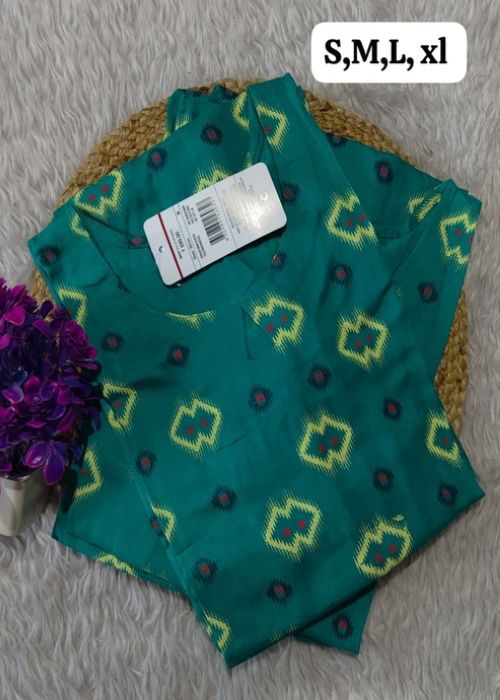 Printed Cotton Kurti - Image 3