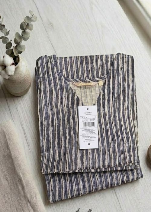 Striped Kurta Set - Image 2