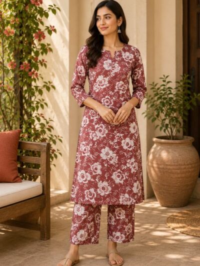 Blossom Print Kurta Set