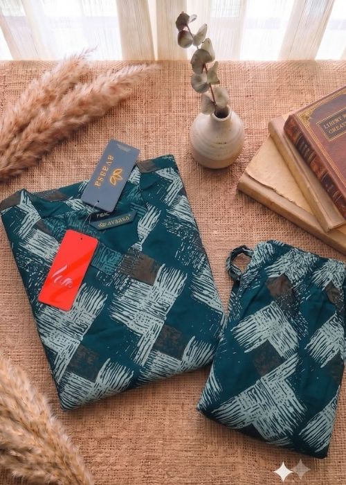 Geometric Printed Kurta Set - Image 2